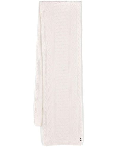 Ron Dorff Telemark Cable-knit Scarf - White