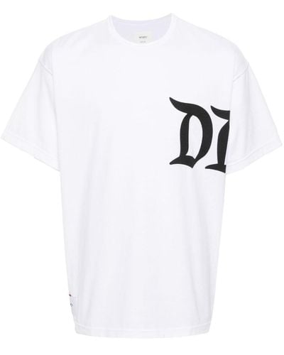 WTAPS DSQD T-Shirt mit tiefen Schultern - Weiß