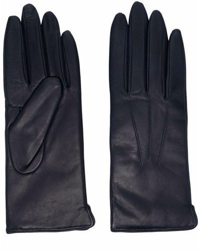Aspinal of London Slim Leather Gloves - Blue
