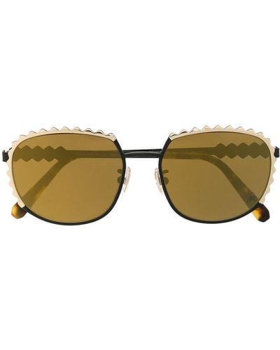Philipp Plein Square Frames Sunglasses - Metallic