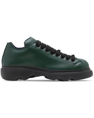 Burberry Leather Ranger Sneakers - Green