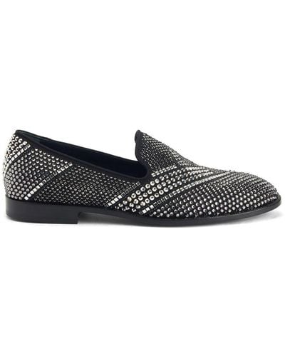 Giuseppe Zanotti Raimond Crystal-embellished Loafers - Black