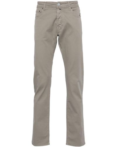 Jacob Cohen Bard Mid-rise Chino Trousers - Grey