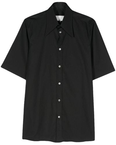 Maison Margiela Chemise à coutures contrastantes - Noir