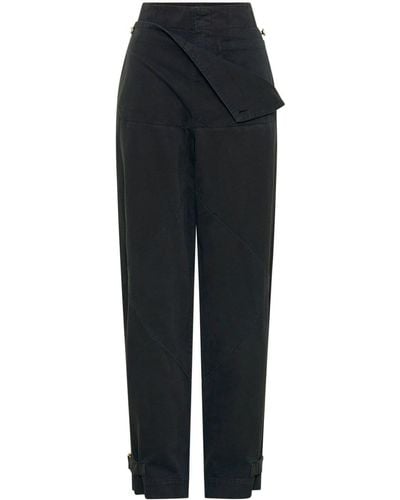 Dion Lee Belted Layered Trousers - Black