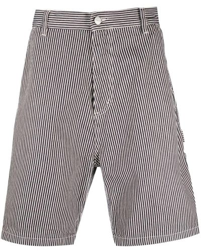 Carhartt Pantalon en coton Terrell à rayures - Gris