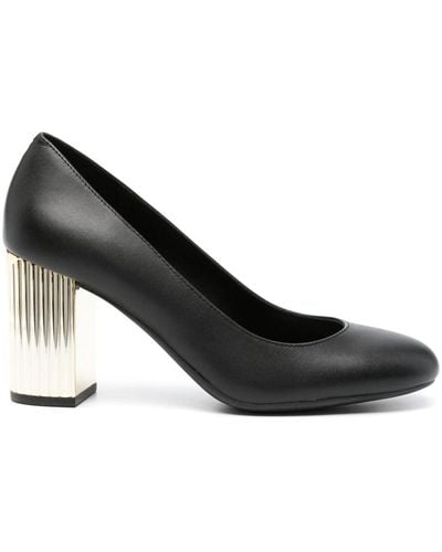 MICHAEL Michael Kors 90mm Embossed-heel Court Shoes - Black