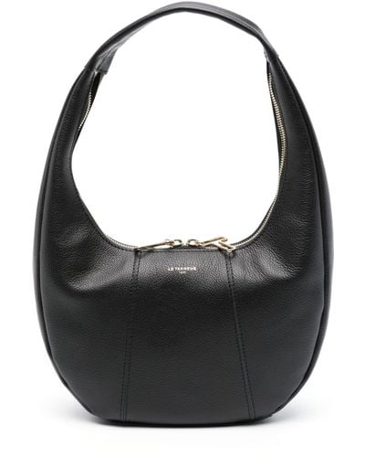 Le Tanneur Medium Juliette Leather Shoulder Bag - Black