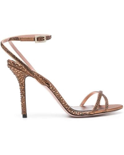 Gedebe Charlize 105mm Sandals - Brown