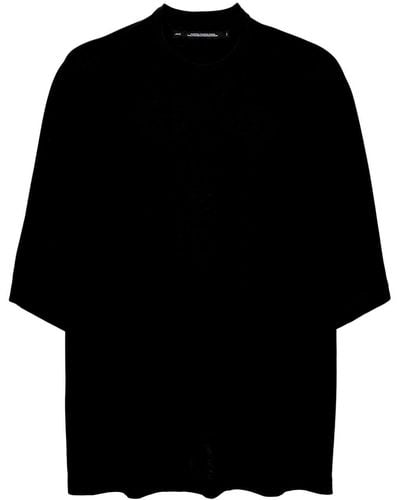 Julius Raglan-sleeves Cotton T-shirt - Black