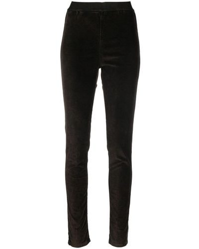 Uma Wang High-waisted Cotton-blend leggings - Black
