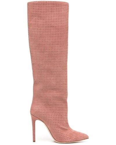 Paris Texas Stiefel mit Kristallen 102mm - Pink