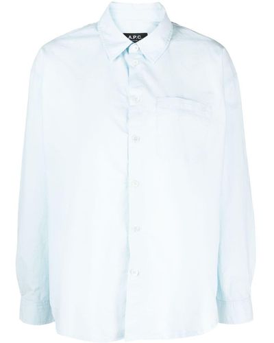A.P.C. Long-sleeve Button-fastening Shirt - White