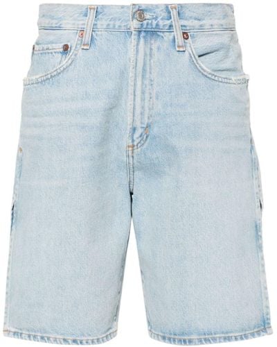 Agolde Vida High-rise Denim Shorts - Blue