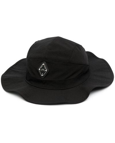 A_COLD_WALL* Sombrero de verano con placa del logo - Negro