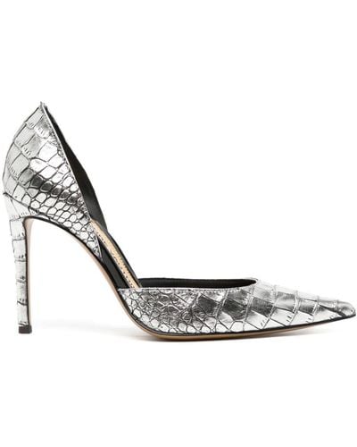 Alexandre Vauthier Leren Pumps - Metallic