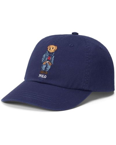 Polo Ralph Lauren Baseballkappe mit Polo Bear-Stickerei - Blau