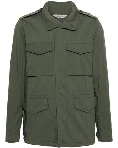 Aspesi Lightweight hooded jacket - Grün