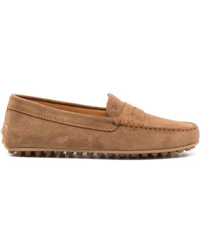 Tod's Gommino Suede Loafers - Brown