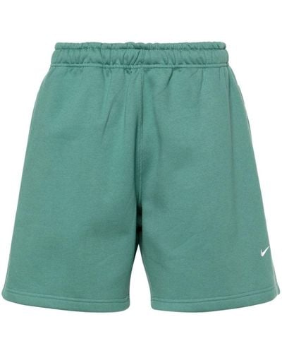 Nike Solo Swoosh-embroidered Track Shorts - Green