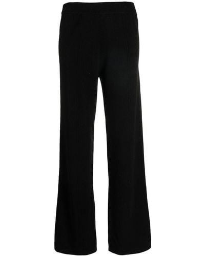 Chinti & Parker Knitted Wide Leg Trousers - Black