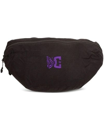 Needles X Dc Logo-embroidered Belt Bag - Black
