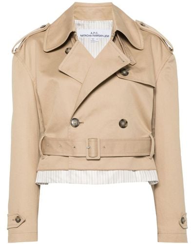 A.P.C. Layered Trench Coat - Natural
