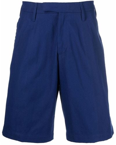 Neil Barrett Mid-rise Bermuda Shorts - Blue