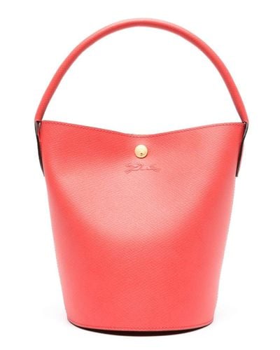 Longchamp Small Épure Leather Bucket Bag - Pink