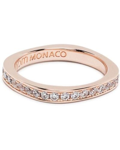 Apm Monaco Dainty Pavé Ringainty - Pink