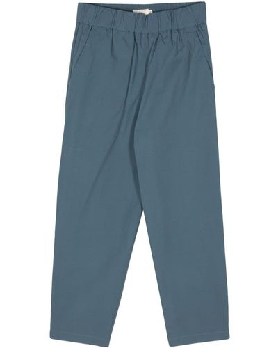 Barena Pantalones ajustados con cinturilla elástica - Azul