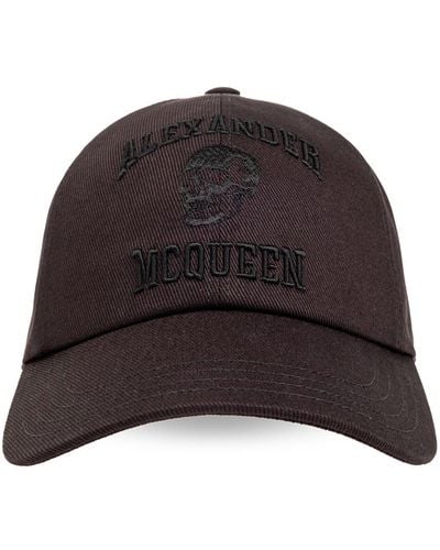 Alexander McQueen Logo-embroidered cap - Schwarz