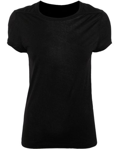 Rick Owens Camiseta con detalle de costuras - Negro