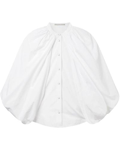 Stella McCartney Hemd mit Ballonärmeln - Weiß