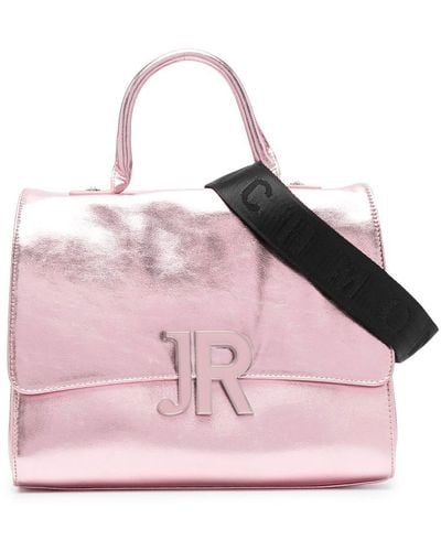 John Richmond Metallic-effect Tote Bag - Pink