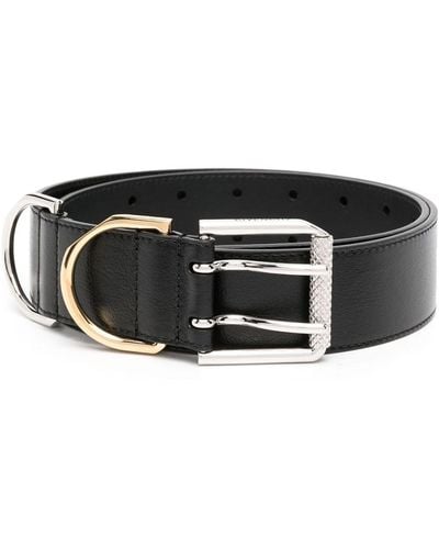 Givenchy Logo-debossed Leather Belt - Black