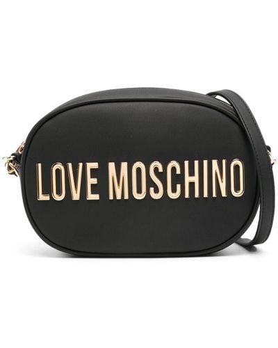 Love Moschino Logo-lettering Cross Body Bag - Black