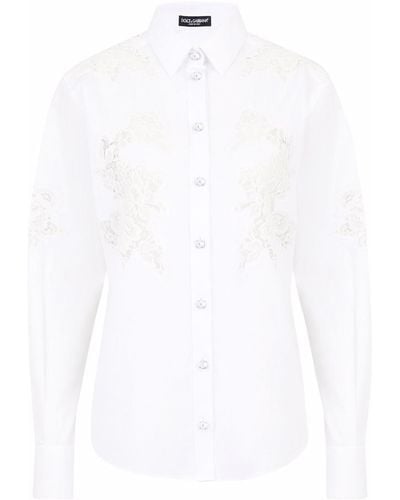 Dolce & Gabbana ポプリンシャツ - ホワイト