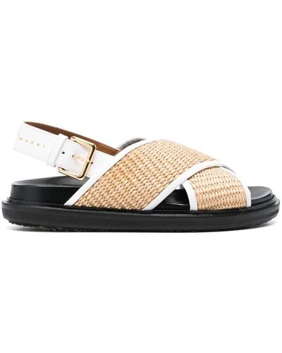 Marni Flat sandals - Neutro