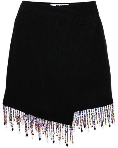 MSGM Bead-embellished skirt - Negro