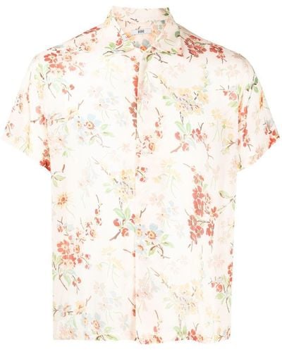 Bode Floral-print Silk Shirt - White