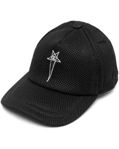Rick Owens X Champion Logo-patch Mesh-panelling Cap - Black