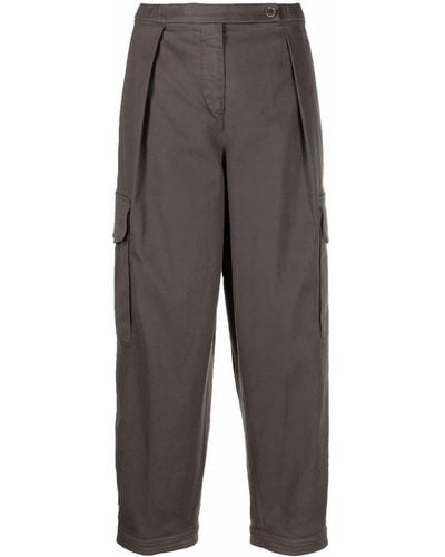 Aspesi Cropped Cargo Trousers - Grey