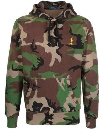 Polo Ralph Lauren Hoodie mit Camouflage-Print - Grün