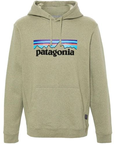 Patagonia Hoodie Met Logoprint - Grijs
