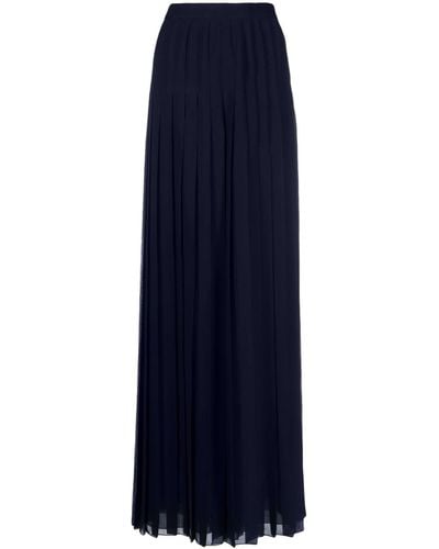 Ralph Lauren Collection High-waisted Pleated Trousers - Blue