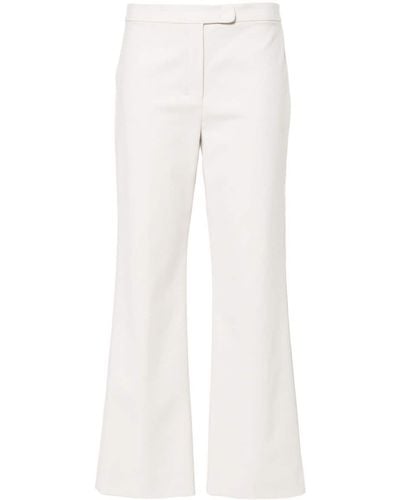 Max Mara High-waisted Flared Trousers - White