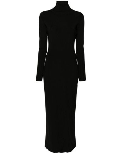 Fabiana Filippi Roll-neck midi dress - Negro