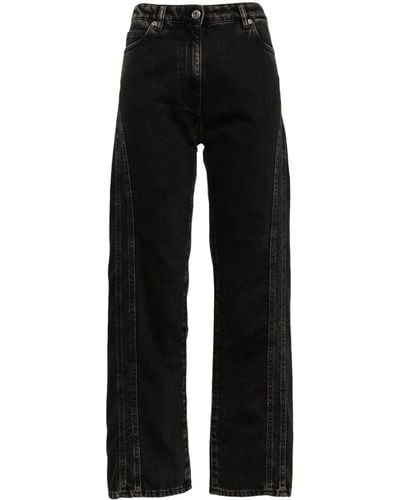 IRO Straight-Leg-Jeans mit hohem Bund - Schwarz