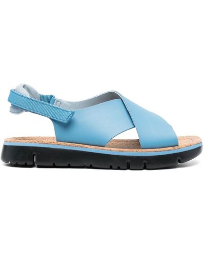 Camper Oruga Crossover-strap Sandals - Blue